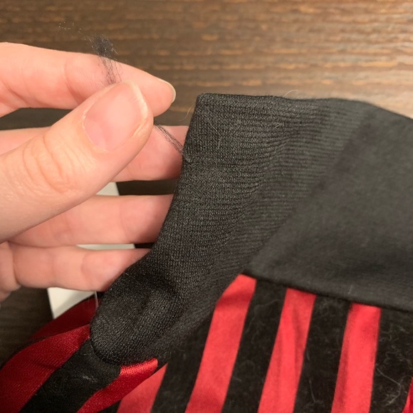 Red and Black Stripes Pencil Skirt Size Medium NWT - Picture 5 of 6